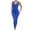 Blue, variant on Womens Sleeveless Yoga Jumpsuits Tummy Control Workout Jumpsuits Athletic Romper Running Sportswear Elastic Tight Jumpsuits