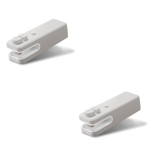 Moyic USB recargable de mano eléctrico sellador de alimentos de plástico paquete operado por sellado de bocadillos máquina práctica mini Gris 2piezas Moyic CBP162487