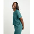 thumbnail image 2 of Hanes Originals Women's Cotton Boxy T-Shirt, Rolled Short Sleeves Cactus L, 2 of 7