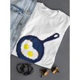 thumbnail image 3 of Fried Eggs Pixel Art Food Lovers T-Shirt Women -Image by Shutterstock, Female XX-Large, 3 of 4