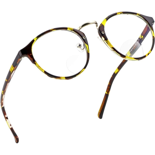 LifeArt Blue Light Blocking Bifocal Computer Reading Glasses with Transparent Lens for Women/Men