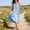 *Light Blue, variant on ClodeEU Women's Plaid Adjustable Spaghetti Strap Dress with Pleated Flared Hem ,Casual Loose Beach Midi Dress Green,Womens Plus XL