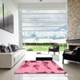 thumbnail image 6 of Ahgly Company Indoor Rectangle Abstract Hot Pink Abstract Area Rugs, 4' x 6', 6 of 6