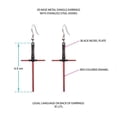 thumbnail image 2 of Star Wars Kylo Ren Lightsaber Drop Earrings, 2 of 3