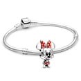 thumbnail image 3 of Pulsera Disney Stitch para mujeres y niñas, pulsera original de cuentas de Minnie y Mickey Mouse, 925, accesorios, regalo de cumpleaños y Navidad, 3 of 5