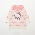 thumbnail image 2 of Ropa para niños, vestido para niñas, vestido de punto de dibujos animados de Hello Kitty My Melody, vestido bordado con cuello de loto Kawaii, algodón puro, 2 of 5