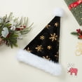 thumbnail image 5 of Niusricy Sequin Christmas Hats for Adults Glitter Snowflake Embroidered Santa Claus Hats Party Cap with Fur Trim, 5 of 5