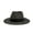 Black, variant on Tao Women Straw Panama Hat Travel Fedora Beach Sun Hat Summer Wide Brim Straw Roll up Hat UPF 50+ Gray