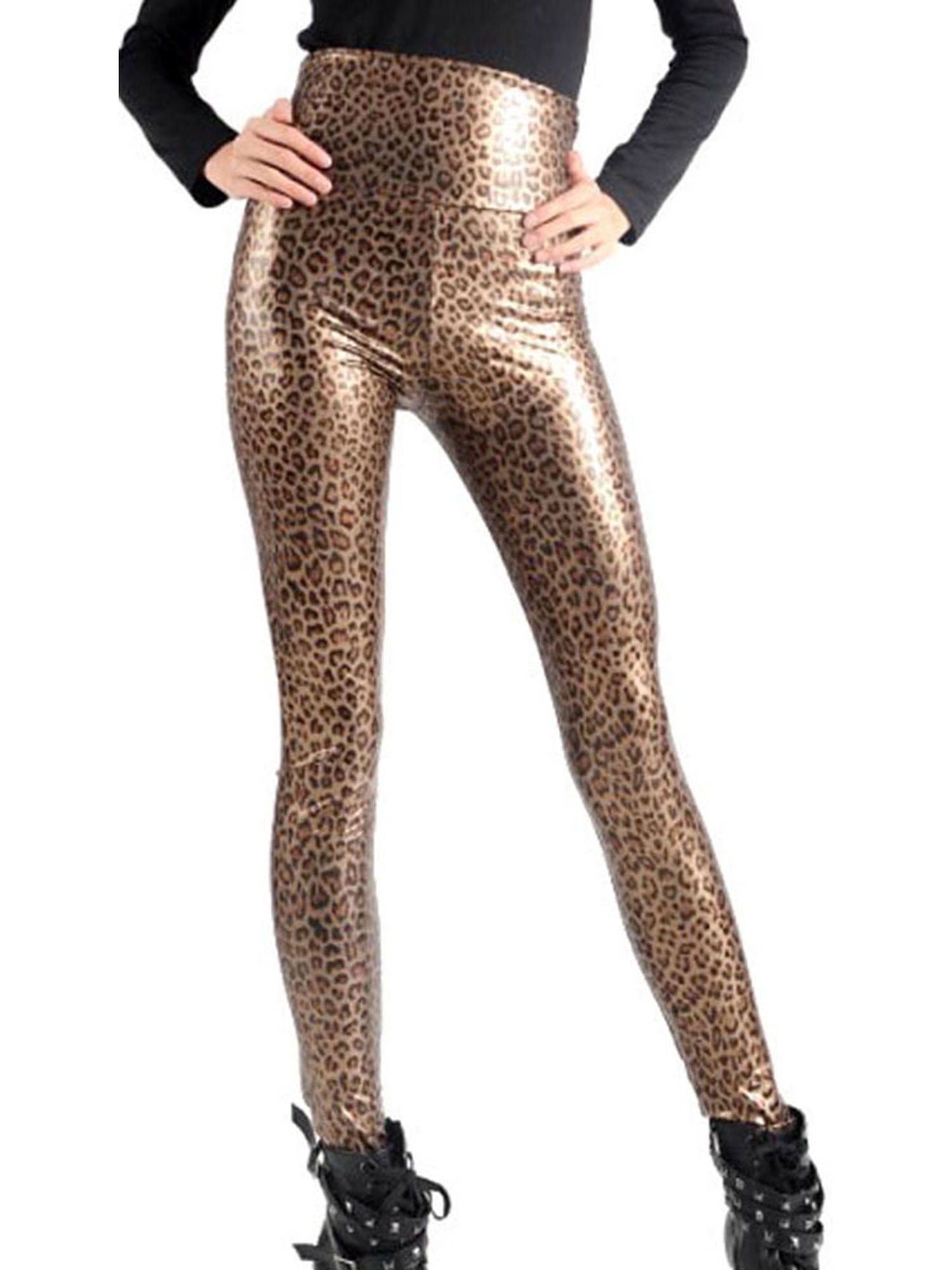 high waisted leopard print leggings
