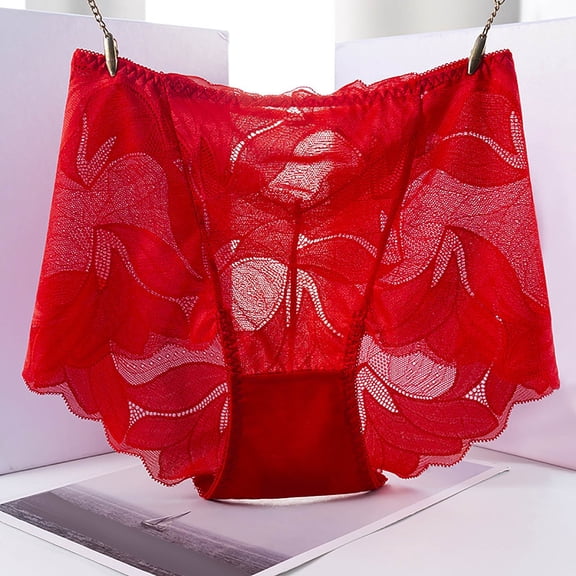 High Waist Women's Panties Comfortable Lace Seamless Briefs Plus Size Underwear for Everyday Wear Stylish and Breathable Design