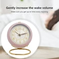 thumbnail image 4 of Mosey Analog Alarm Clock with LED Light Non-Ticking Battery Operated Bedroom Desktop Digital Quartz Clock Children Students Gift, 4 of 8