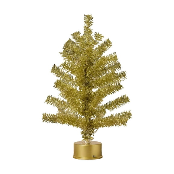 Artificial Christmas Tree, Mini LED Rotating Tree, Decorative Desktop Lighting Tree, Flexible Branches, Home Office Holiday Decor, Gift Idea