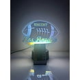 thumbnail image 3 of American Football Sports Fan Team Sports Themed Ball Lamp Night Light LED Personalized Free Name Room Man Cave Decor 16 Colors & Remote, Made in America! (Los Angeles), 3 of 8