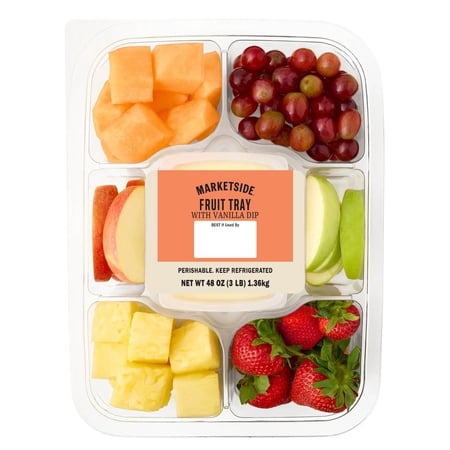 Marketside Fresh Cut Fruit Tray with Vanilla Dip, 48 oz