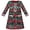 Green Red Tweed, variant on Girls T-shirt Dress Halloween Pumpkin Big Pocket Long Sleeve 7 Years