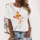thumbnail image 1 of Pntutb - Camiseta holgada de manga corta con cuello redondo y estampado de moda para mujer Pntutb Pntutb-1762, 1 of 8