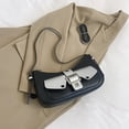 thumbnail image 4 of Bolso bandolera para mujer, bolsos de hombro para mujer, bolsos de hombro, bolsos para mujer, bolsos pequeños tipo hobo con forma de bola de masa, bolso de mano de piel vegana para mujer, 4 of 6