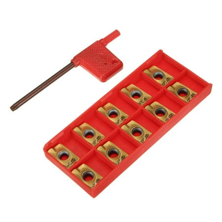 

10Pcs Carbide Indexable Milling Inserts APMT1604 PDER DP5320 25R0.8 Tool + Wrench