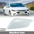 thumbnail image 2 of Unique Bargains Left Side Car Door Wing Mirror Cover Rear View Mirror Cap for Chevy Malibu 2016-2019 No.84026841,White, 2 of 7
