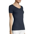 thumbnail image 2 of Hanes Women's FreshIQ X-Temp Tri-Blend Performance V-Neck Tee, 2 of 5