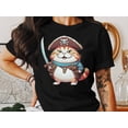 thumbnail image 2 of Funny Ocean Sea Pirate Sailor Cat Kitten Marine Cruise Gift T-Shirt Pirate Cat Kitten Sailor Birthday Holiday Presents Men Women Tshirt, 2 of 10