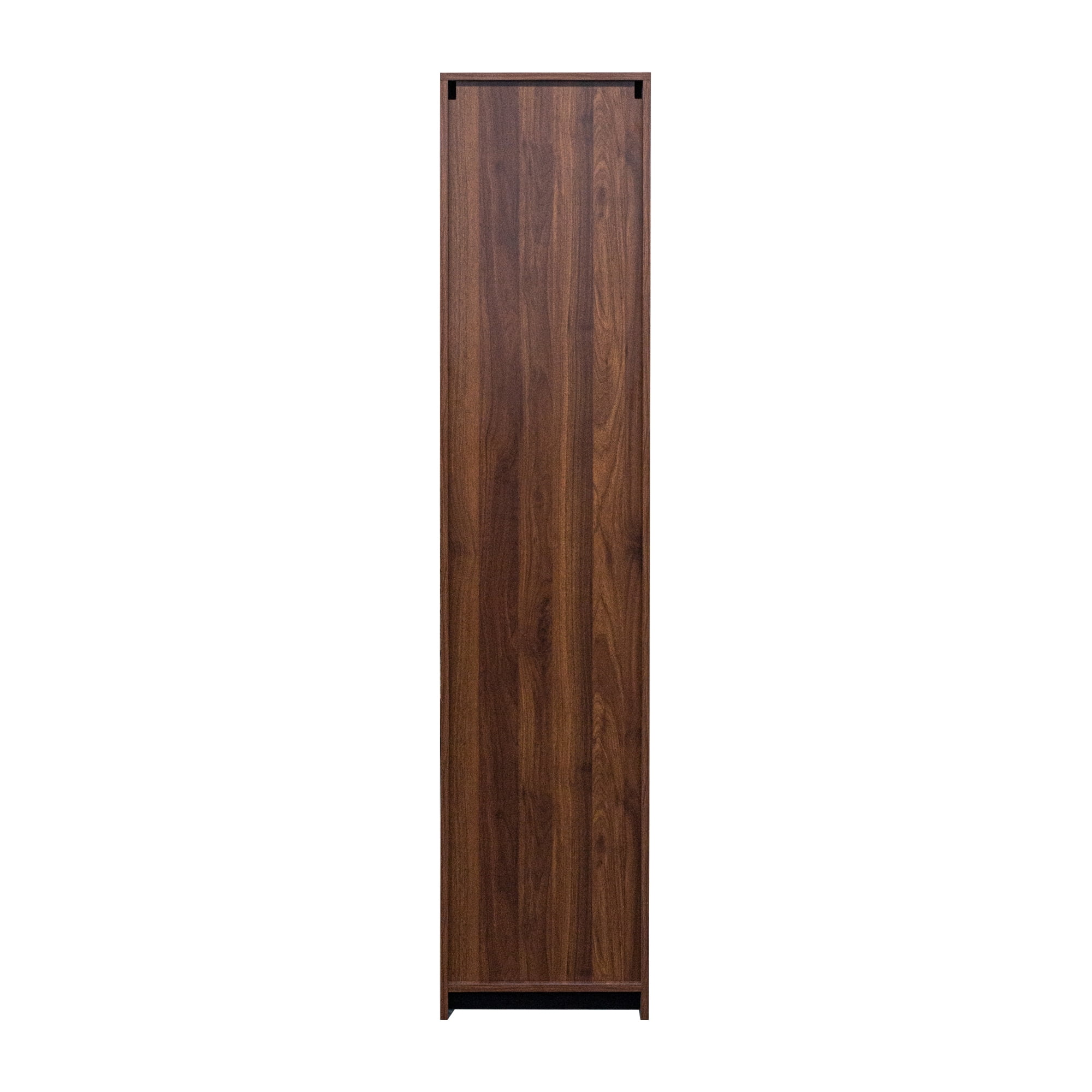Kitchen Pantry Cabinet Freestanding Buffet Cupboard with Adjustable Shelves Side Racks, Walnut
