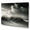 thumbnail image 2 of Designart "Monochromatic Beach Sand And Grass" Coastal Beach Sand Wall Decor, 2 of 7