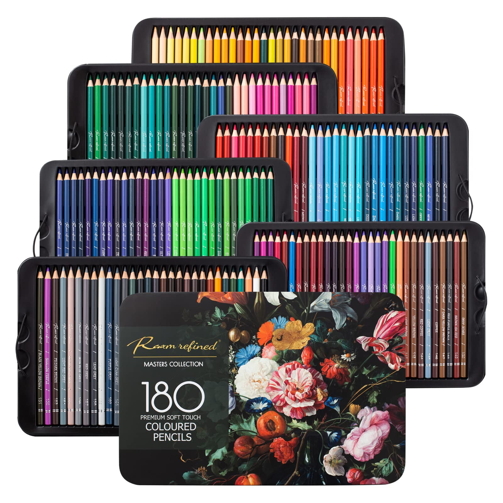 RAAM REFINED Premier Colored Pencils 180 Count Only $33.99 (Reg. $70)
