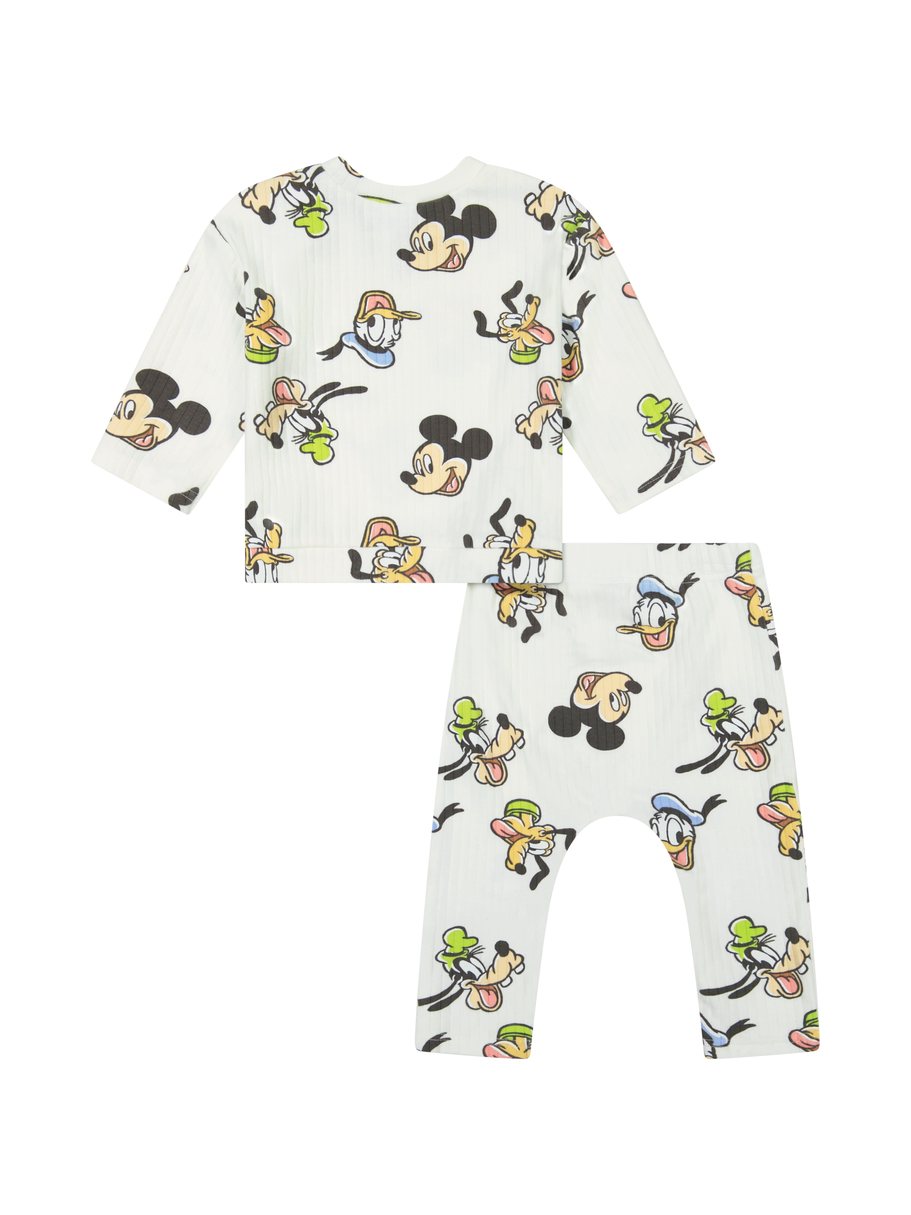 Mickey & Friends Baby Boys 2 Piece Rib Pant Set, Sizes 0-24M