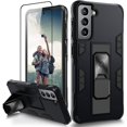 thumbnail image 1 of for Samsung S21 Case 5G 6.2 inch Heavy Duty Protective Military Grade Dual Layer Galaxy S21 Case with Screen Protector Magnetic Built-in Kickstand Phone Case for Samsung S21(Black), 1 of 7