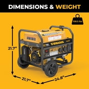 FIRMAN P03613 4550/3650W Gas Portable Generator 4550W Recoil Start 120V with CO Alert