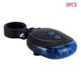 thumbnail image 1 of 3 Pieces Light Bike LED Tail Lamp Adjustable Bicycle Warning Night Light Cycling Rear Flash Lamp  Type 2, 1 of 10