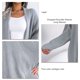 thumbnail image 4 of Women's Open Front Knit Coat, Dropped Shoulder Sleeves Casual Loose All Match Women's Cardigan Knit Coat For Home ANGGREK Otros, 4 of 6