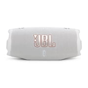 JBL CHARGE 6 Bluetooth Speaker & divvi! Premium Hard Case Bundle - White