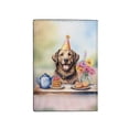thumbnail image 2 of Happy Mother's Day Chesapeake Bay Retriever with Sweets and Flowers at a Picnic Travel Passport Wallet Chessie Dog Lover PU Leather Passport Holder Cover - 13005, 2 of 5