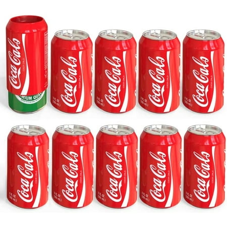 

Skywin Silicone Can Sleeve (10 Pack) - Beer Can Cover can Hides Beer Can by Disguising it as a Can of Soda (Cola 10pk)