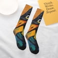 thumbnail image 4 of Daiia Sports Socks Abstract Funny Duck Printed Novelty Crew Socks for Men Women Knee High Socks Cotton Socks Soft & Breathable Support Unisex Socks, 4 of 9
