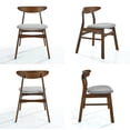 thumbnail image 2 of SEVILLE Mid Century Modern Upholstered Side chair (Set of 4), Gray, 2 of 2