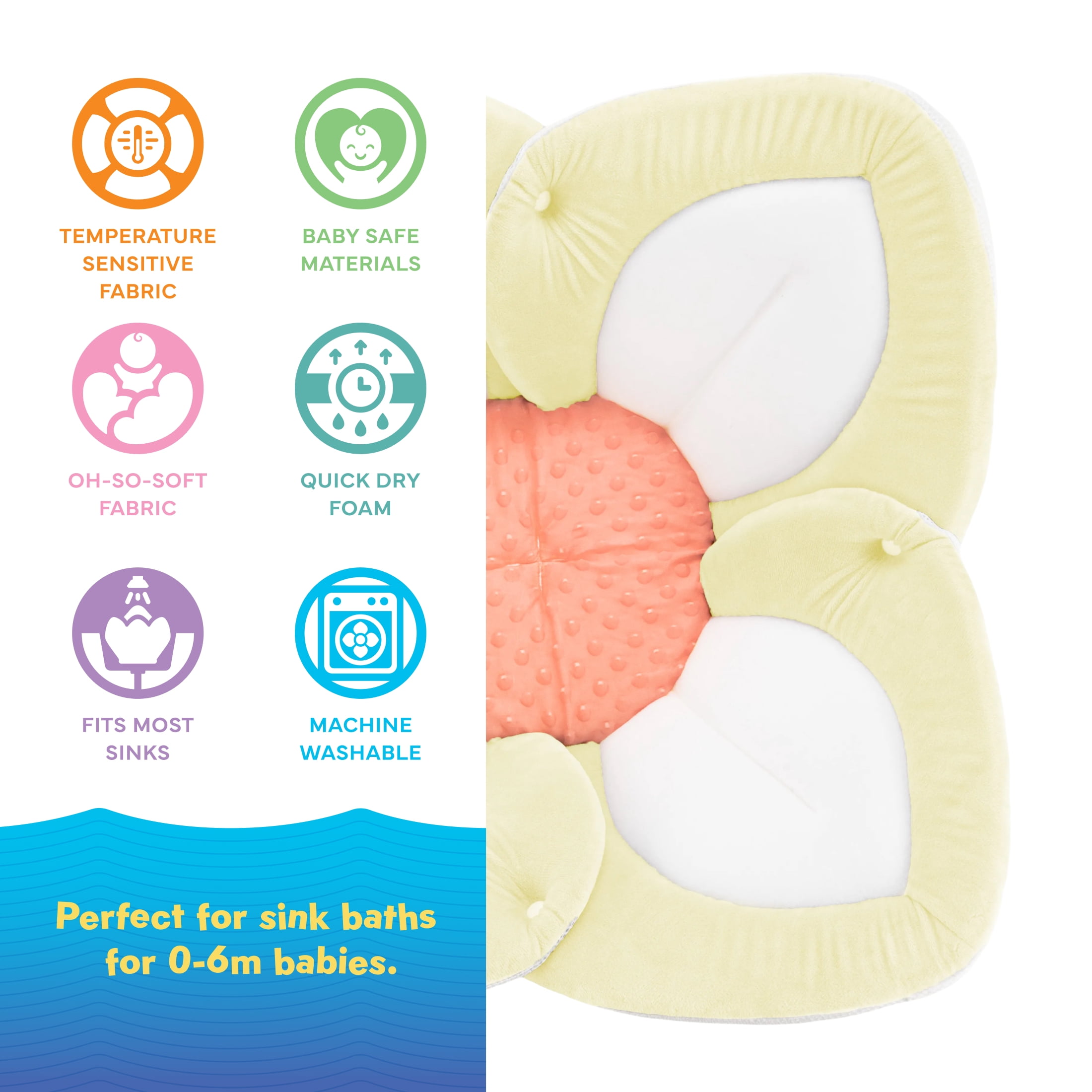 Blooming Bath Lotus Baby Bath Seat with Temperature Indicator