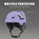thumbnail image 3 of Casco moldeado integralmente con 8 ventilaciones ABS EPS a prueba de golpes para deportes de nieve al aire libre, 3 of 8