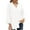 White, variant on cfhntfmh Button down Shirts for Women V Neck Collared Dressy Casual Shirts Long Sleeve Blouse Soft Solid Office Work Tunic Top