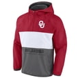 thumbnail image 2 of Men's Fanatics Crimson Oklahoma Sooners Victory On Raglan Quarter-Zip Hoodie, 2 of 3