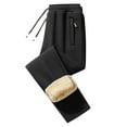 thumbnail image 2 of Men's Sherpa Fleece Lined Sweatpants Heavyweight Warm Running Casual Joggers with Zipper Pockets, 2 of 7
