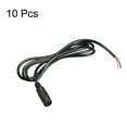 thumbnail image 3 of Uxcell 10 Pack DC Power 5.5mm x 2.5mm 2A 1Meter,Female Plug Connector Pigtail, 3 of 3