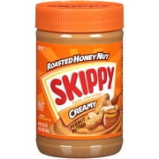 SKIPPY Peanut Butter Creamy Roasted Honey Nut Spread, 7 g Protein Per Serving, 16.3 oz Jar