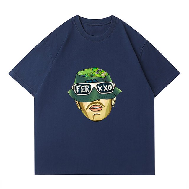 Ferxxo-Camiseta con estampado de rapero Feid Merch para hombre, camisa informal de manga corta, camisetas de gran tamaño de Hip Hop, ropa de calle de verano