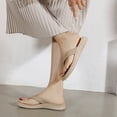 thumbnail image 7 of Hessimy Women Shoes Summer Wedge Sandals for Women Bohemia Beach Platform Shoes Comfortable Open Toe Walking Sandal(Beige,40), 7 of 7