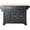 Black, variant on Kitchen Island with Stainless Steel Top & Storage - Portable Cart White