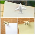 thumbnail image 3 of Minkissy 12Pcs Map Thumb Tacks Decor With 3D Airplane For Bulletin Board Use, 3 of 8