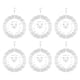 thumbnail image 1 of Paquete de 6 Hilanderos de Viento de SublimacióN de 8 Pulgadas en Blanco, Hilanderos de Viento de Papá , Hilanderos de Viento Colgantes para JardíN Al Aire Libre, 1 of 8